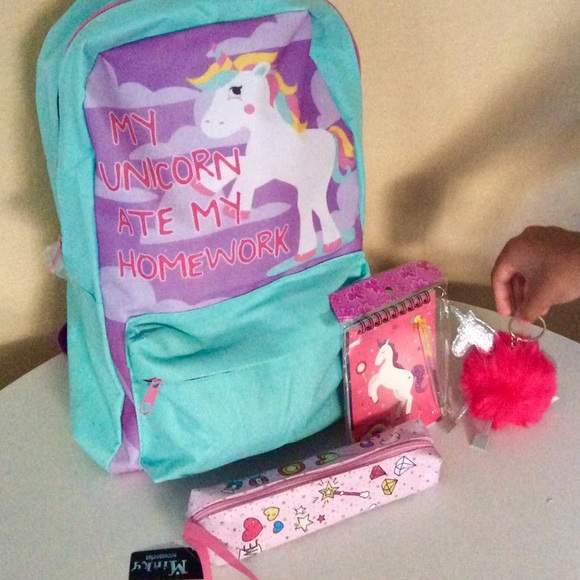 Other - Unicorn backpack & more items bundle